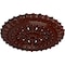Ekena Millwork Sellek Ceiling Medallion (Canopies up to 1 1/8"), 18 1/2"OD x 7/8"ID x 1 1/2"P, Brushed Mahogany CM18SKBMF - alternate 3